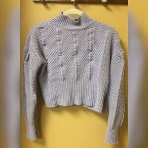 New Generation K Cropped Lavender Sweater Size Medium
